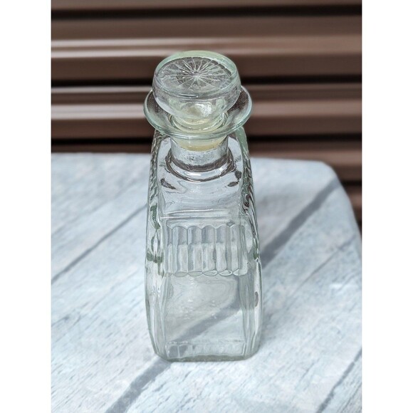 Vintage 8" Cut Glass Decanter - Picture 2 of 5